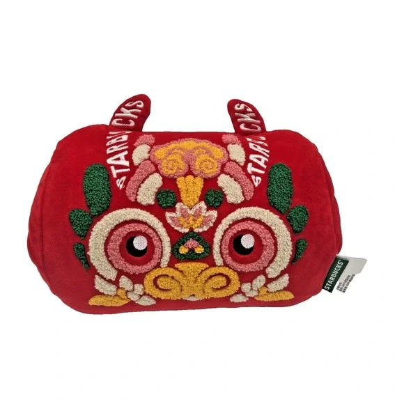 Starbucks Asian China Year Of Red Dragon‎ Soft Pillow Handwarmer HTF Rare