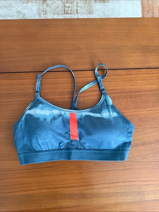 Nike Blue Women's Top with orange Accent