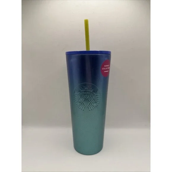 Starbucks‎ Hawaii Collection Tumbler Ocean Turtle Mermaid Stainless 24 oz. NEW
