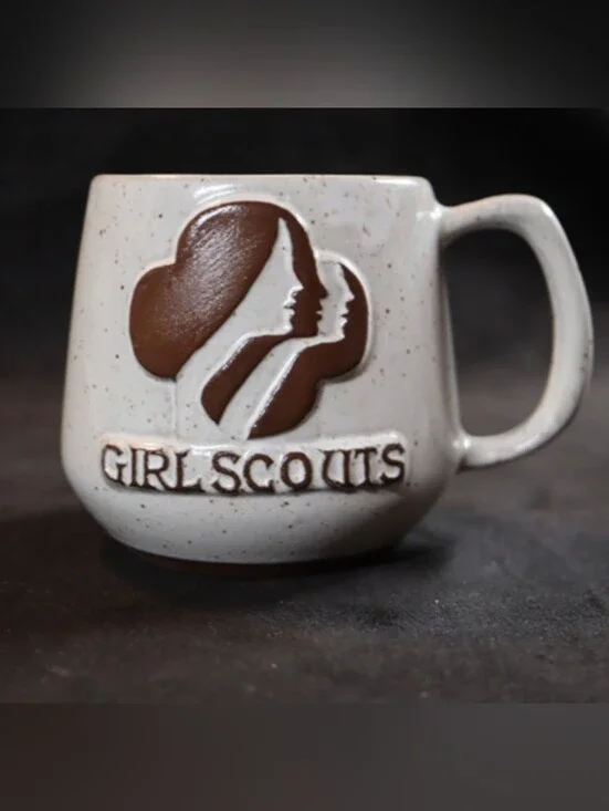 Vintage Girl Scouts Stoneware Mug