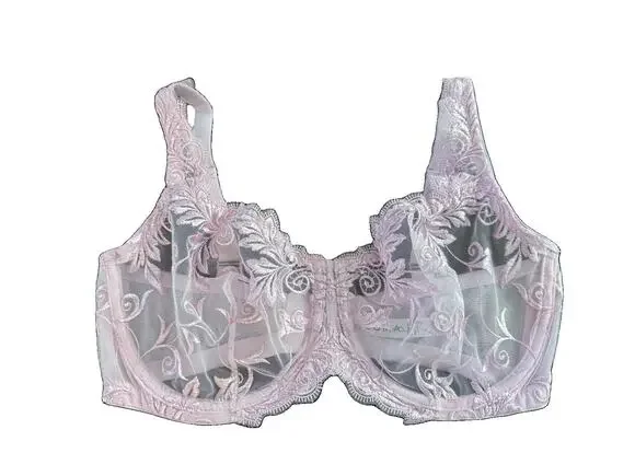 New Soma Underwire Unlined Lace Bra Pink 34DD