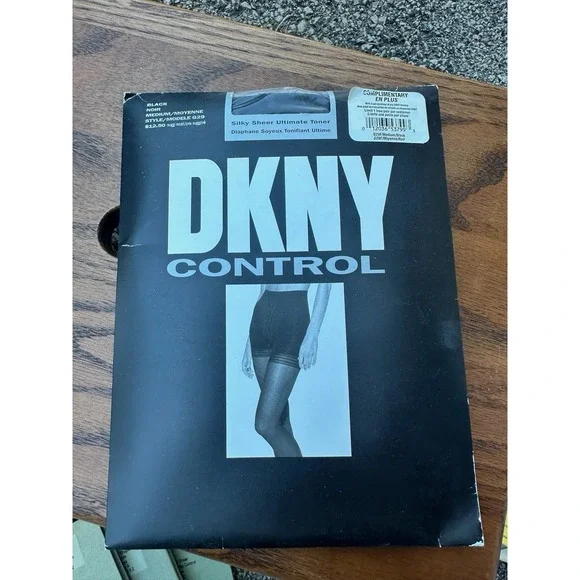 DKNY Control Silky Sheer Tights Black‎ Medium