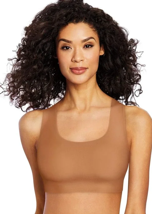 NWT Bali Comfort Revolution EasyLite Seamless Wirefree Bra Cinnamon Butter Small