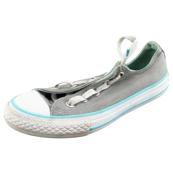 Converse all Star Toddler Girls 13 Medium Gray Low Top Fabric 6488568f‎