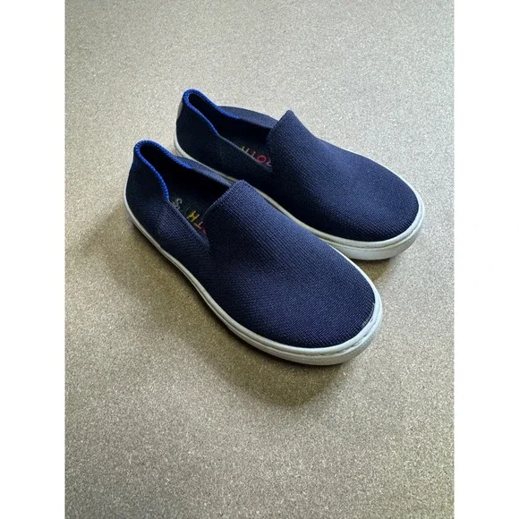Rothy's Kids‎ Navy Knit Slip On Loafer Shoes Size 12
