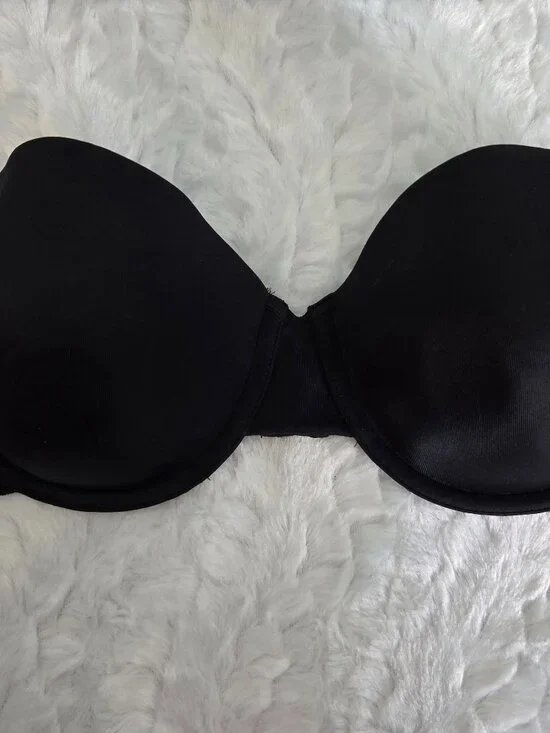 Sweet Nothings Bra Women's 38C Black Strapless Underwire Lightly Padded