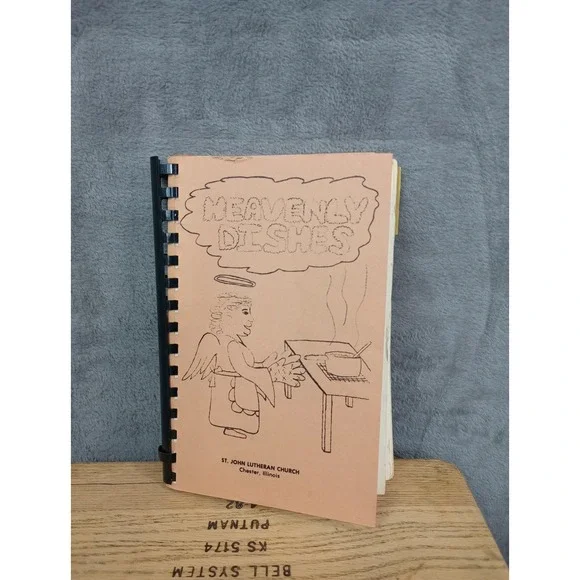 St. John Lutheran Church Cookbook Chester, Illinois 1980s‎ Spiral Vintage