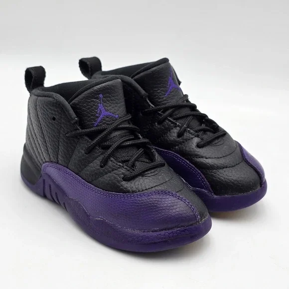 Jordan 12 Retro Field Purple Sneaker (TD) 850000-057 Size 10C Boys