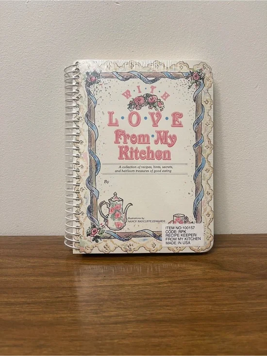 Vintage Unopened Spiral Bound DIY Recipe Keeper Book