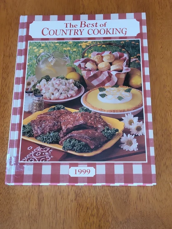 The Best of Country Cooking 1999 Cookbook - Red Plaid Cover