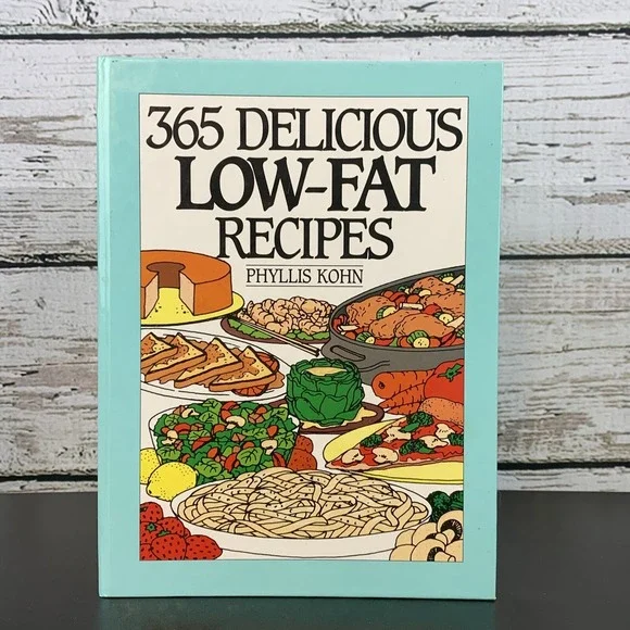 365 Delicious Low-Fat Recipes Cookbook Phyllis Kohn Washable Cover‎ [1995]