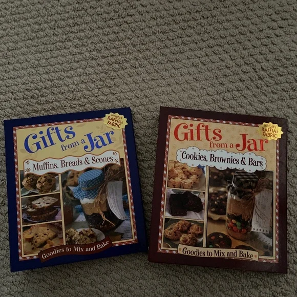Two New Cookbooks Brand New Set of  Gifts from a Jar