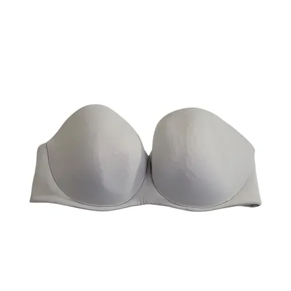 Ambrielle White‎ Natural Shaping Strapless Full Coverage Underwire Bra Size 38D