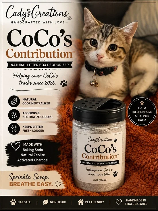 CoCo's Contribution Natural Litter Box Deodorizer
