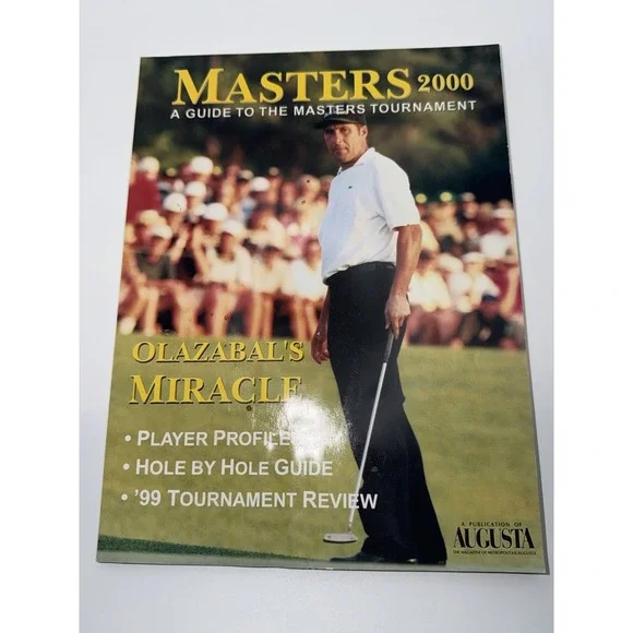 Masters 2000 Tournament Guide Augusta‎ Magazine Tiger Woods Era