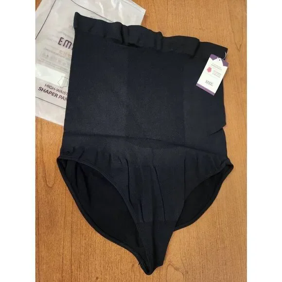 NWT Empetua High Waisted Shaper Panty Size 4x Black New With Tags
