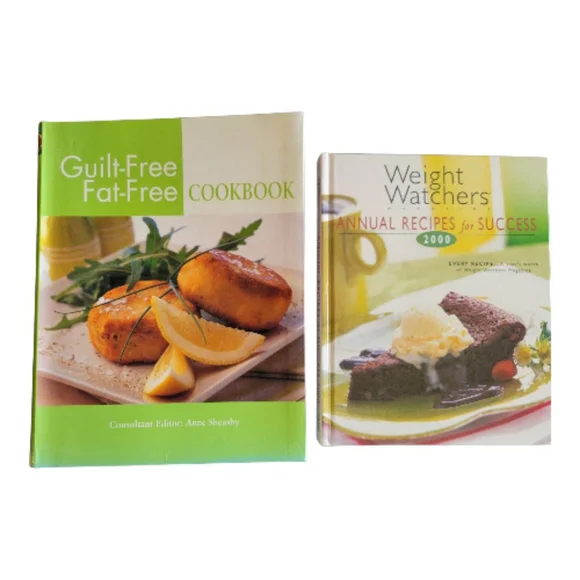 Vintage Healthy Cookbook Bundle | Weight Watchers 2000 + Anne Sheasby