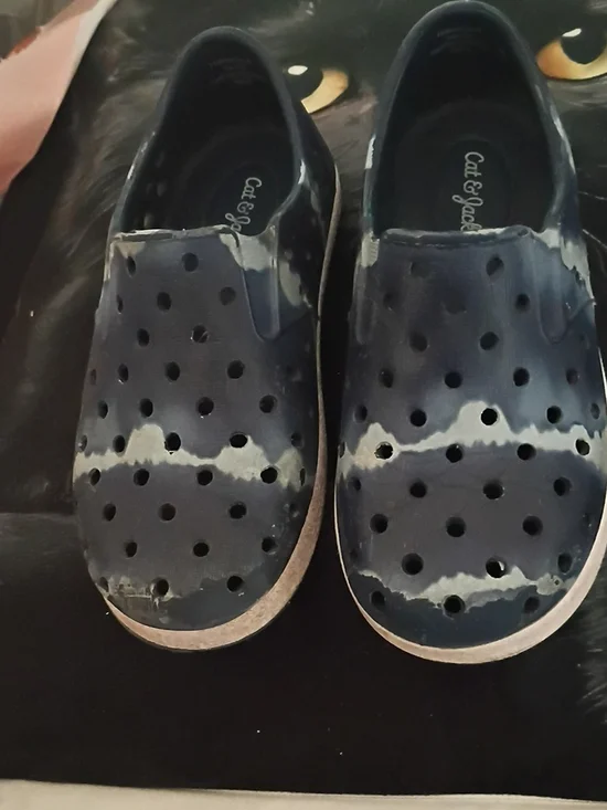 Cat & Jack Navy Blue Slip-On Perforated Water Shoes