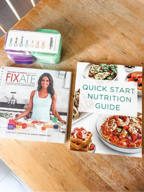 Beachbody Fixate Cookbook + Containers
