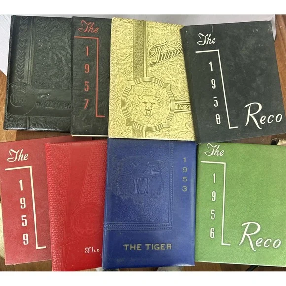1940s-50's Kansas Missouri High School Yearbooks Rich Hill Bucklin Turner
