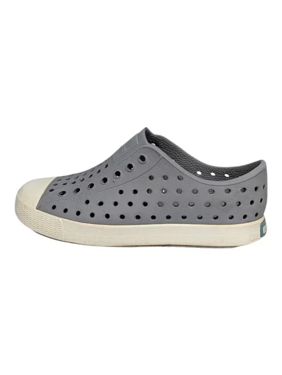 Native Kids Jefferson Slip On Shoes Sneaker Sandal Gray Boy Girl Size 12