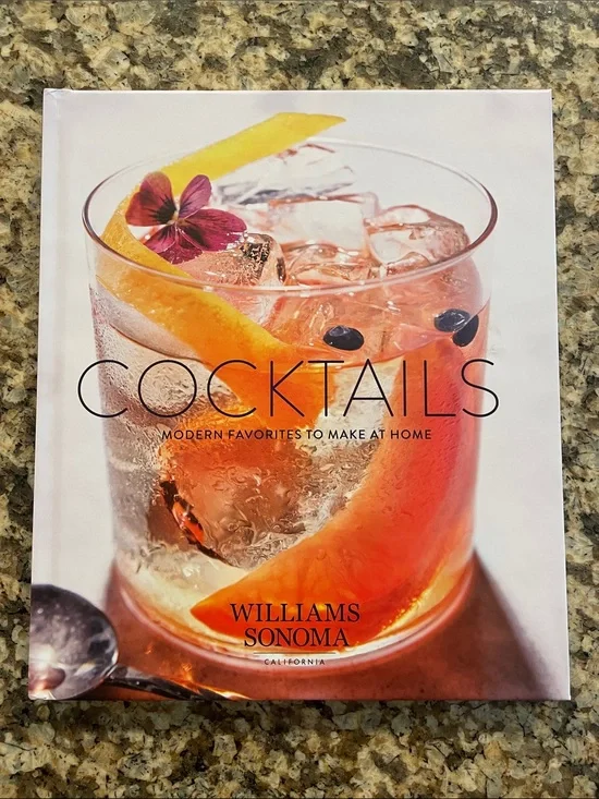 Williams Sonoma Cocktail Book — Pink, Orange & Yellow Cover