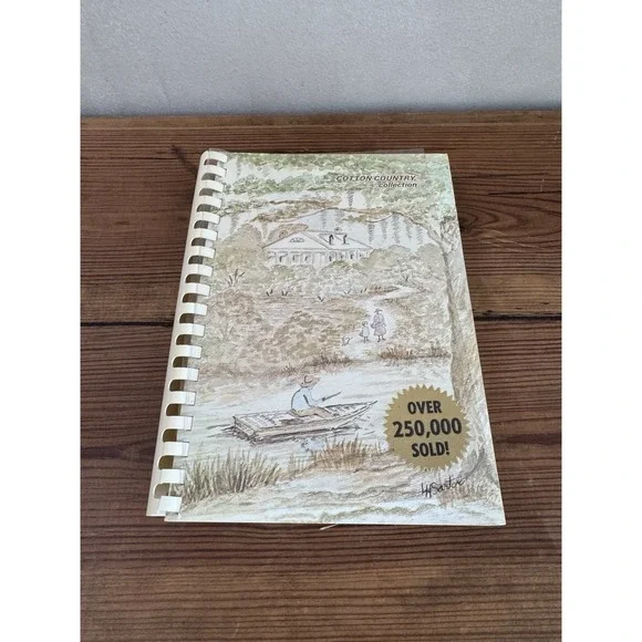 Cotton Country Collection Cookbook Junior Charity League Monroe LA 1972 VINTAGE