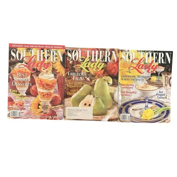 Southern Lady Magazine Lot‎ Of 5 2005 2006 Recipes Cooking Lifestyle Hospitality