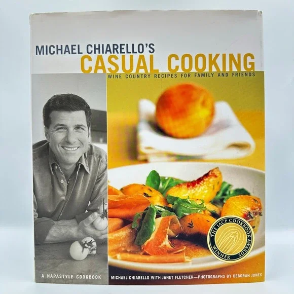 Michael Chiarello Casual Cooking 2002 Hardcover‎ Chronicle Books Wine Country DJ