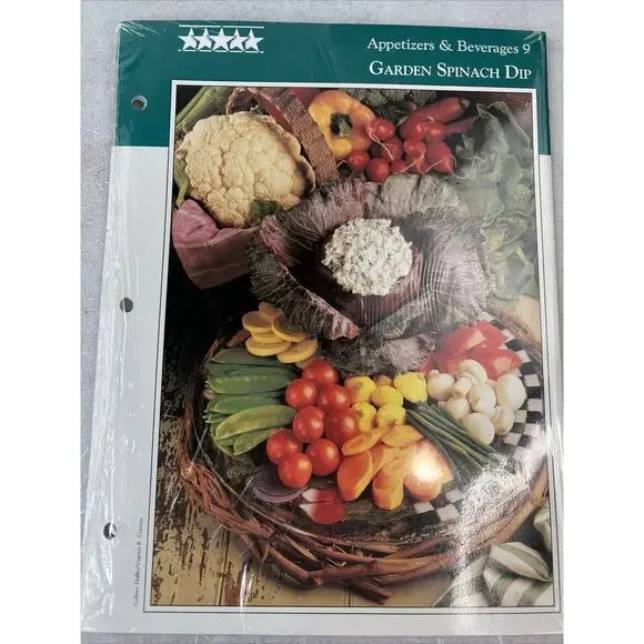 Vintage‎ Southern Living Five Star Recipes Appetizer & Beverage 9 In Wrapper