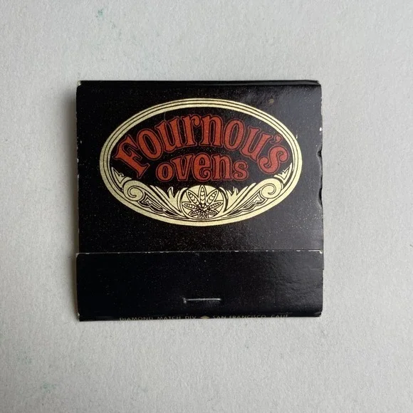 RARE Vintage Fournou's Ovens Matchbook SF‎ California Restaurant UNSTRUCK
