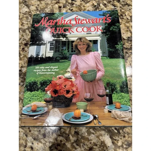 Martha Stewart's Quick Cook by Martha Stewart Signed Hardcover VG