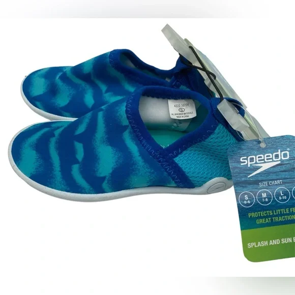 Speedo kids splash and sun bootie scuba blue small 5-6