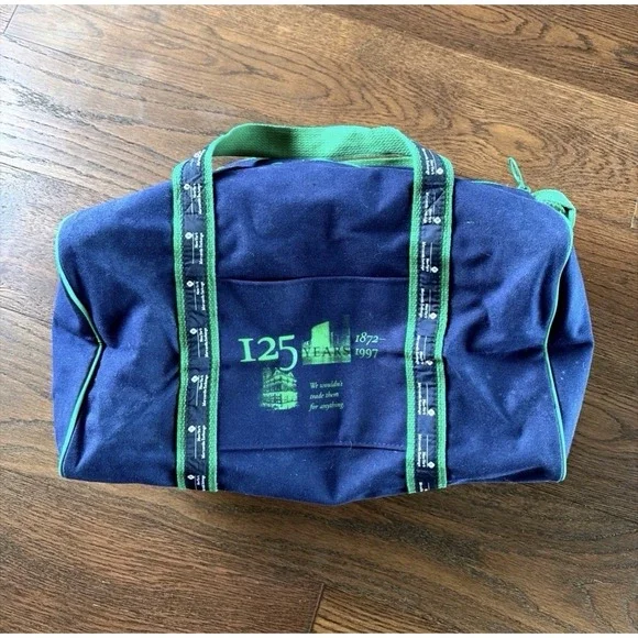 New York Mercantile Exchange‎ 125 Years Vtg  Duffle Gym Bag Advertising Blue