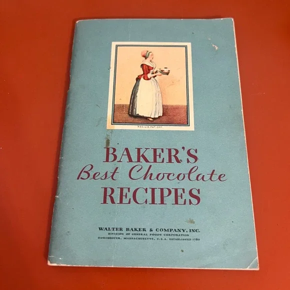Vintage 1932 Baker's Best Chocolate Recipes Cookbook Walter Baker & Co Booklet