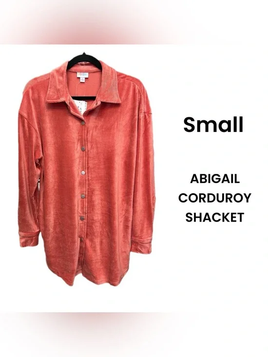 LuLaRoe Small Abigail Corduroy Shacket