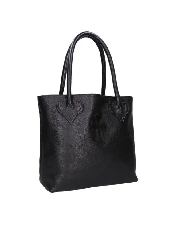 Chrome Hearts FS Tote Leather with Cross Patch