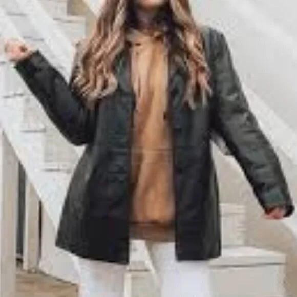 Zara Women Leather Jacket Size S