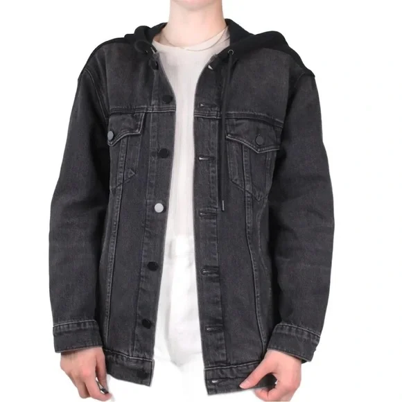 Alexander Wang Denim Hooded Jacket