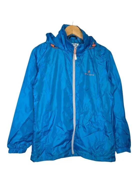 Green Lamb Womens Blue Full Zip Windbreaker Golf Jacket Medium