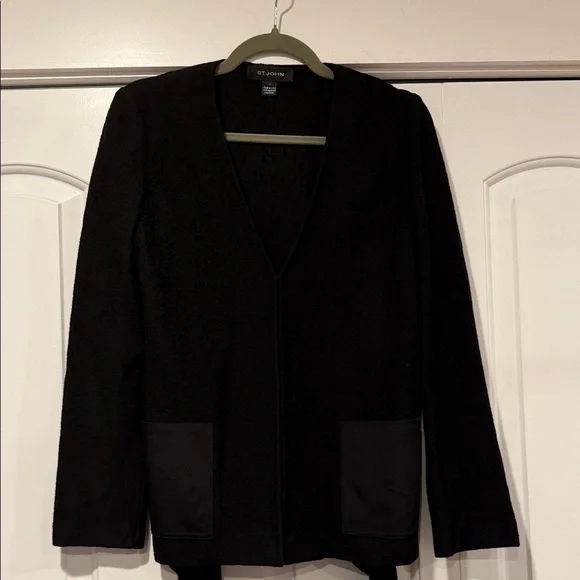 St.‎ John Collection Hannah Wool Blend A-Line Jacket 4