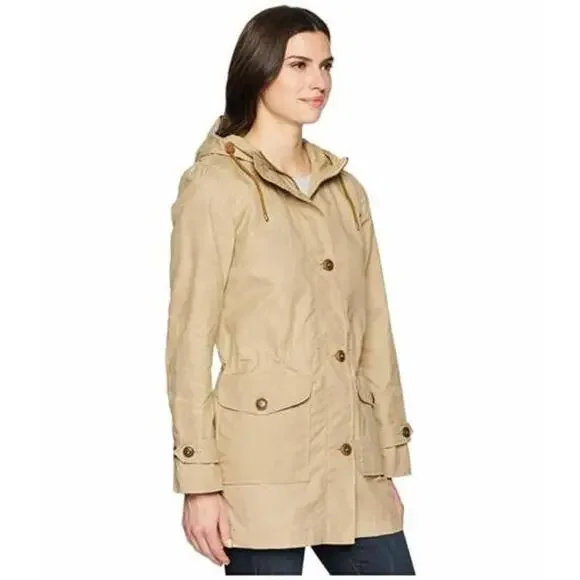 Filson Jacket Tan Hooded Lightweight Field Cotton Coriander Parka Gorpcore Small