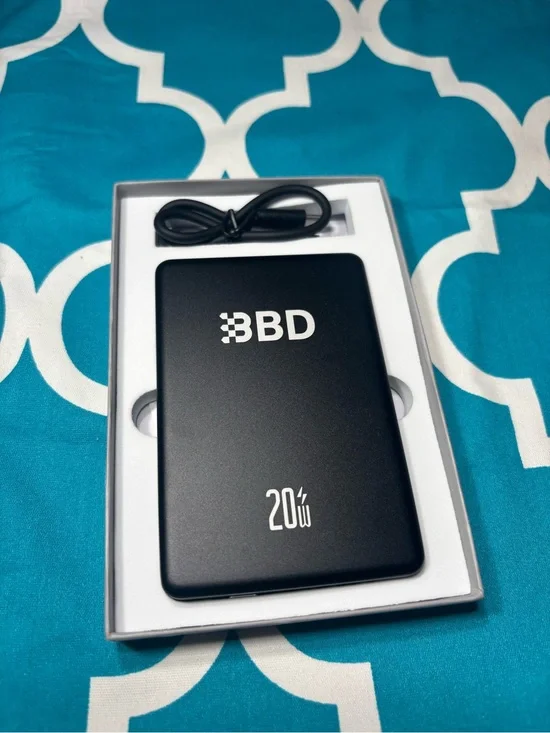New BBD 20W Portable Power Bank in Black