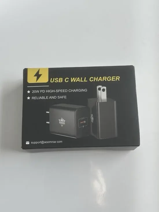 2 pack - USB-C Wall Charger - 20w High Speed Delivery 2.0