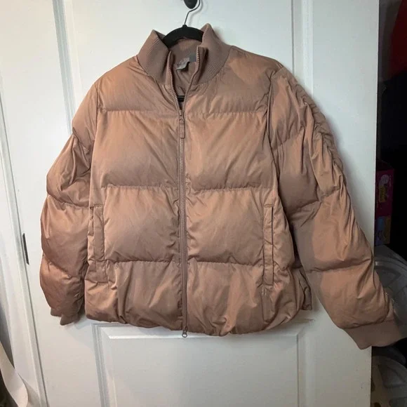 Sweaty Betty Womens Puffer Jacket Quilted Bomber Mauve Size 10 L