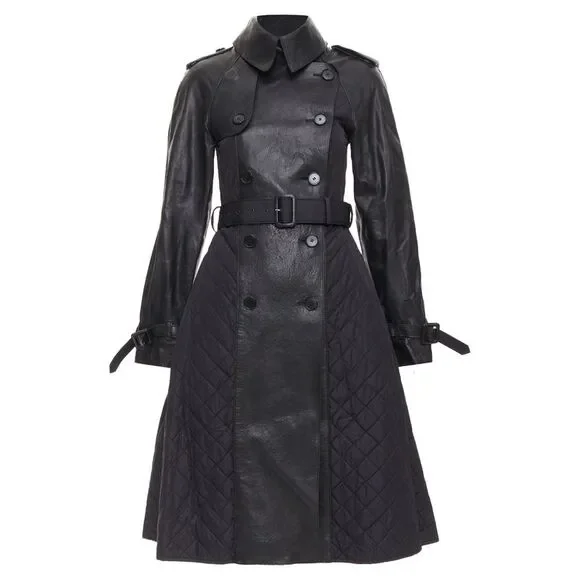 Jean Paul Gaultier Faux Leather Trench