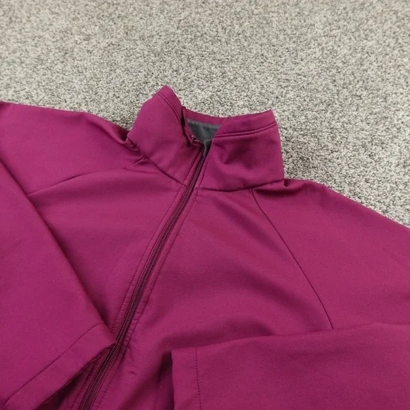 Columbia Jacket Womens L Pink Softshell Full Zip Outdoor Hiking Windbreaker Coat