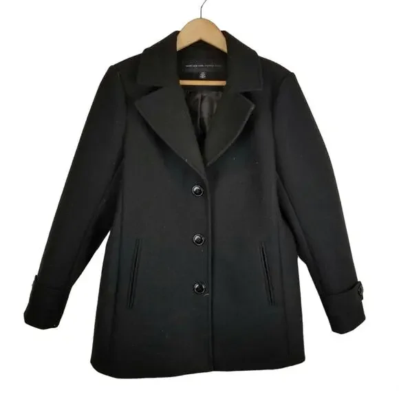 Marc New York Andrew Marc Women's Black Jacket Coat Size M Medium