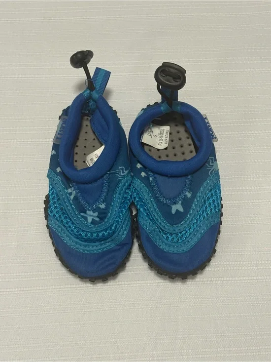 Norty Blue Toddler Water Shoes Size 5