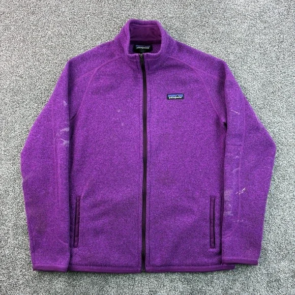 Patagonia Better Sweater Jacket Women's Large Purple Pink Full Zip Fleece 25542